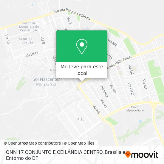 QNN 17 CONJUNTO E   CEILÂNDIA CENTRO mapa