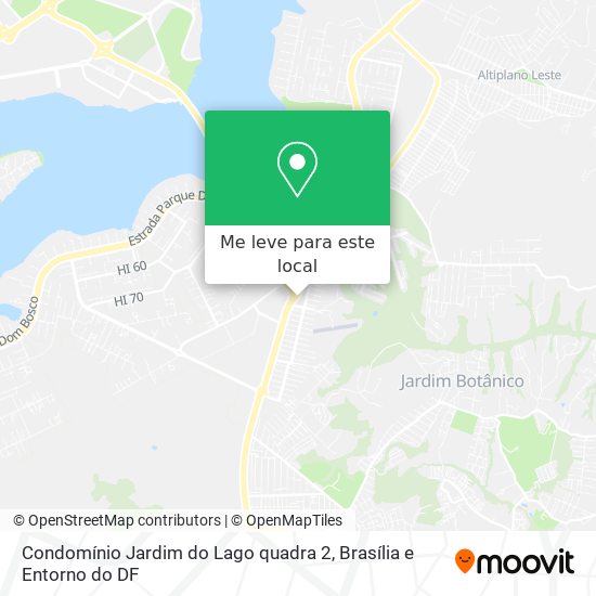 Condomínio Jardim do Lago quadra 2 mapa