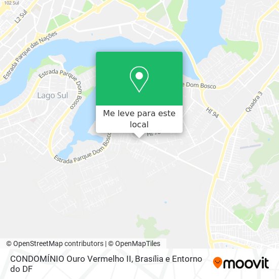 CONDOMÍNIO Ouro Vermelho II mapa