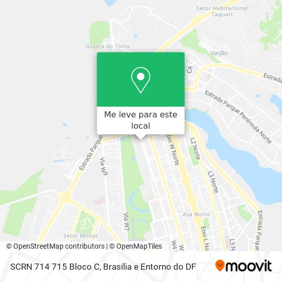 SCRN 714 715 Bloco C mapa