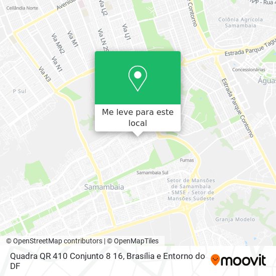 Quadra QR 410 Conjunto 8 16 mapa