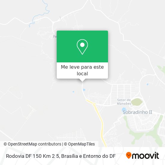 Rodovia DF 150 Km 2 5 mapa