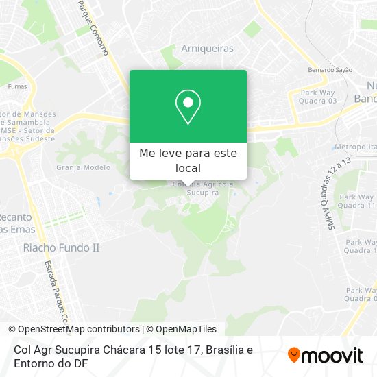 Col  Agr Sucupira  Chácara 15 lote 17 mapa