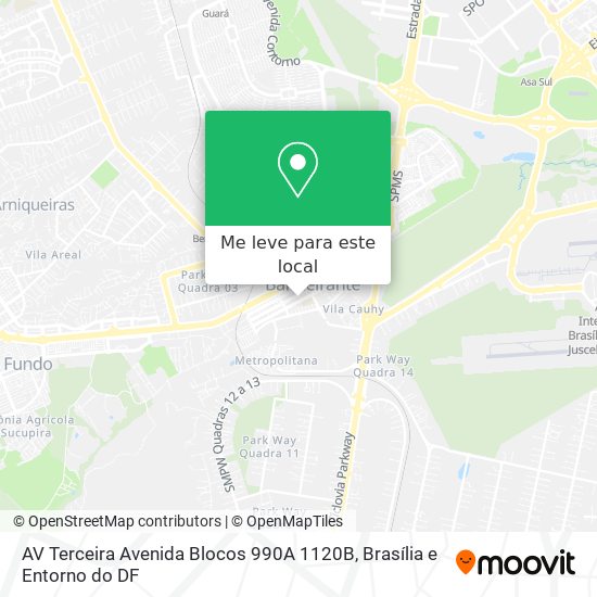 AV Terceira Avenida Blocos 990A 1120B mapa