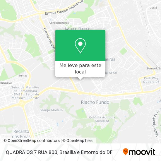 QUADRA QS 7 RUA 800 mapa