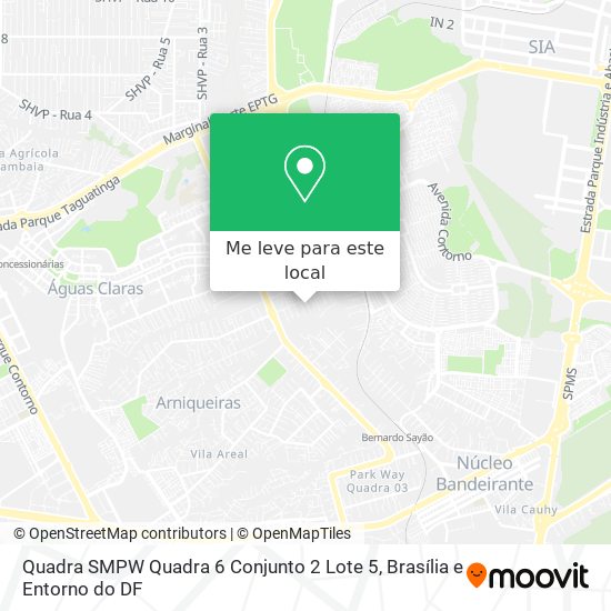 Quadra SMPW Quadra 6 Conjunto 2 Lote 5 mapa