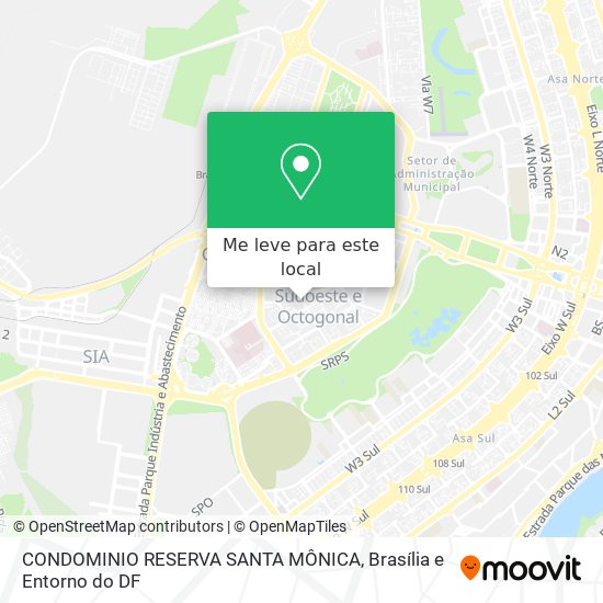 CONDOMINIO RESERVA SANTA MÔNICA mapa