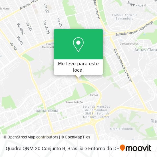 Quadra QNM 20 Conjunto B mapa