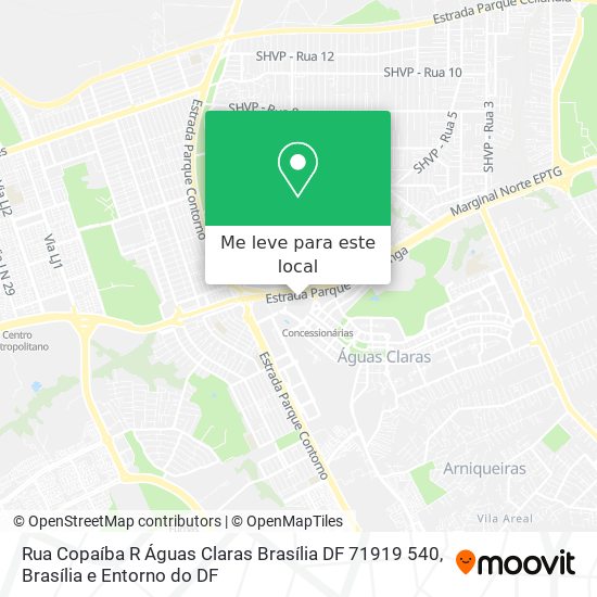 Rua Copaíba  R   Águas Claras  Brasília   DF  71919 540 mapa