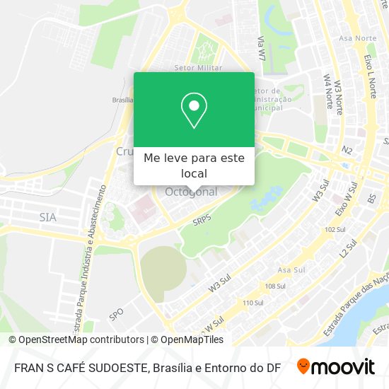 FRAN S CAFÉ SUDOESTE mapa