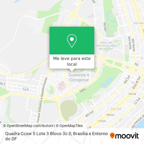 Quadra Ccsw 5 Lote 3 Bloco 3c 0 mapa
