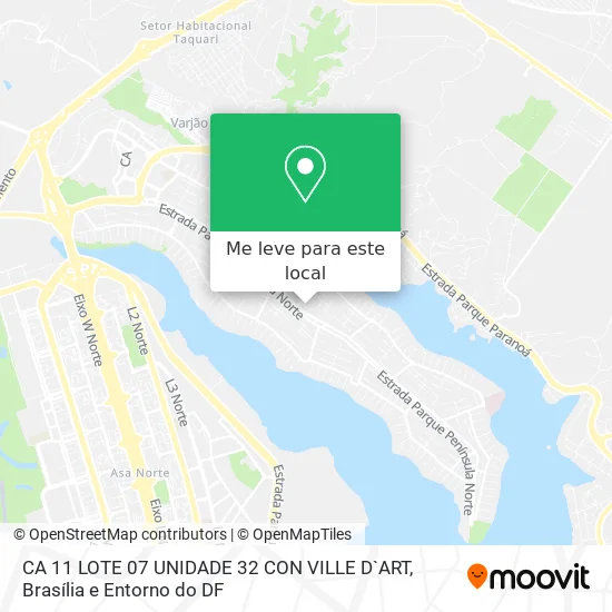 CA 11 LOTE 07 UNIDADE 32 CON  VILLE D`ART mapa