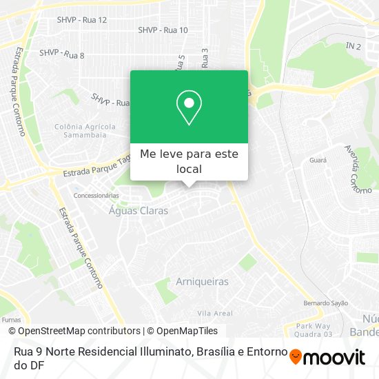 Rua 9 Norte Residencial Illuminato mapa