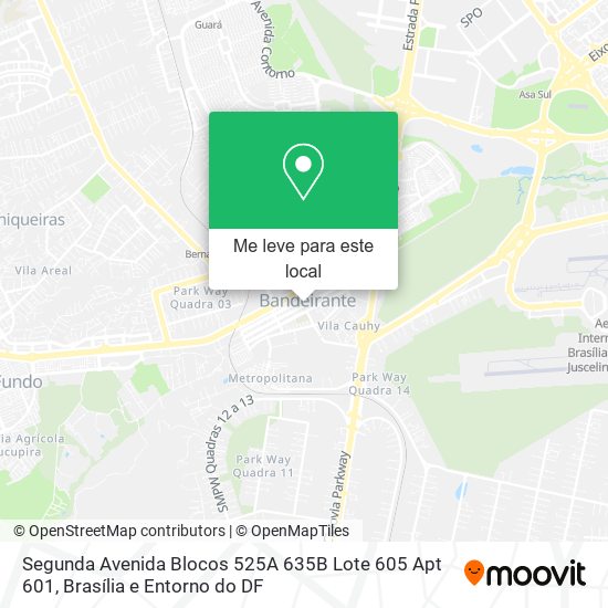 Segunda Avenida Blocos 525A 635B Lote 605 Apt 601 mapa