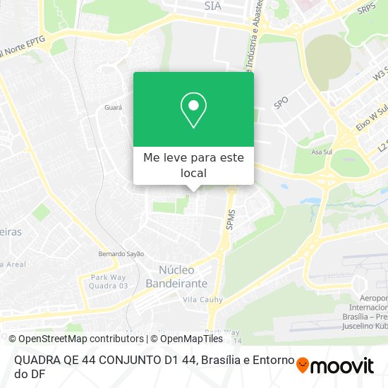QUADRA QE 44 CONJUNTO D1 44 mapa