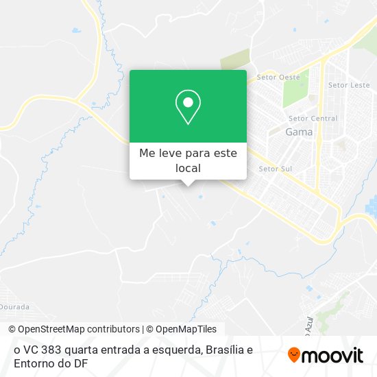o VC 383  quarta entrada a esquerda mapa
