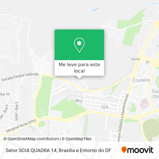 Setor SCIA QUADRA 14 mapa