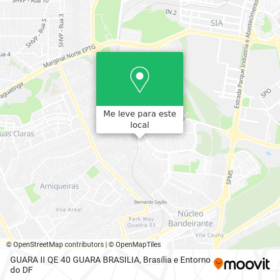 GUARA II QE 40   GUARA  BRASILIA mapa