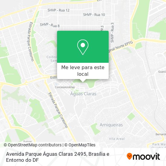 Avenida Parque Águas Claras  2495 mapa