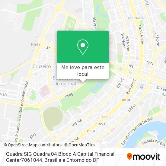 Quadra SIG Quadra 04  Bloco A  Capital Financial Center7061044 mapa