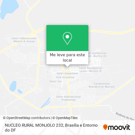 NUCLEO RURAL MONJOLO 232 mapa