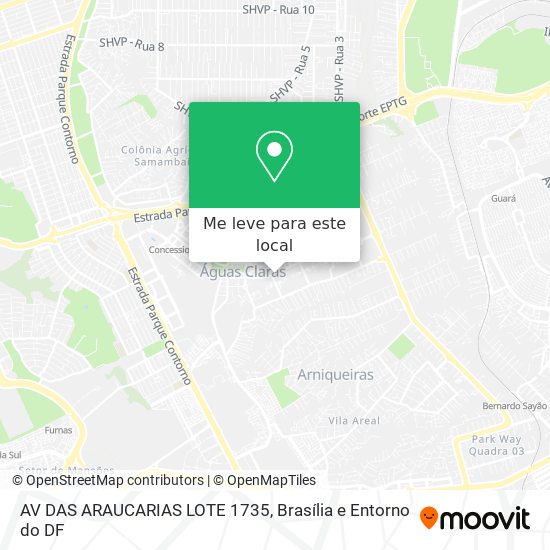 AV DAS ARAUCARIAS LOTE 1735 mapa