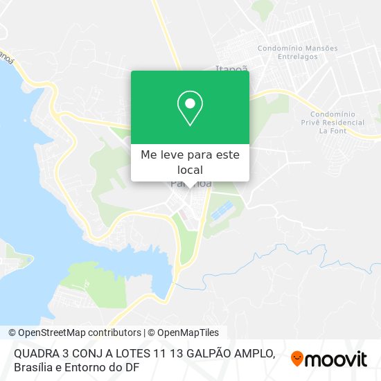 QUADRA 3 CONJ  A LOTES 11 13   GALPÃO AMPLO mapa
