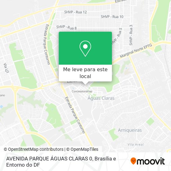 AVENIDA PARQUE ÁGUAS CLARAS 0 mapa