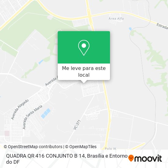 QUADRA QR 416 CONJUNTO B 14 mapa