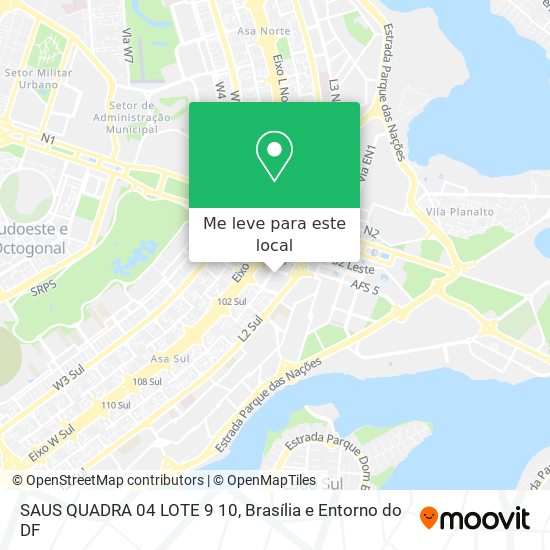 SAUS QUADRA 04 LOTE 9 10 mapa