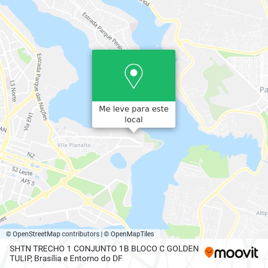 SHTN TRECHO 1 CONJUNTO 1B BLOCO C GOLDEN TULIP mapa