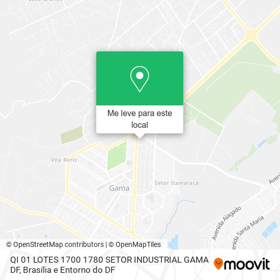 QI 01  LOTES 1700 1780  SETOR INDUSTRIAL  GAMA DF mapa