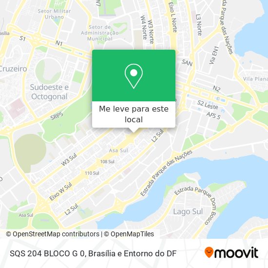 SQS 204 BLOCO G 0 mapa