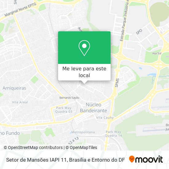 Setor de Mansões IAPI 11 mapa