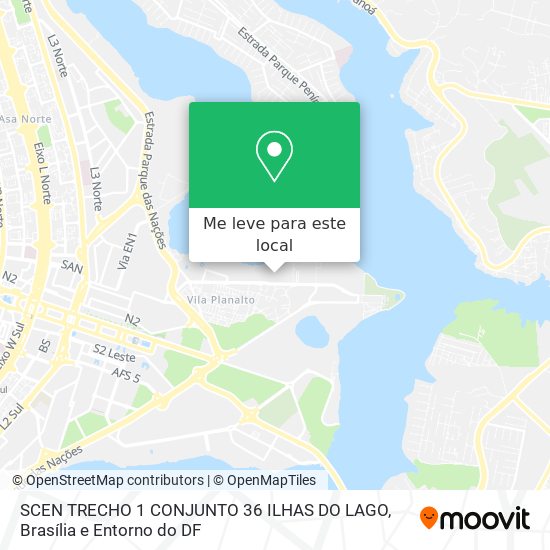 SCEN TRECHO 1 CONJUNTO 36  ILHAS DO LAGO mapa