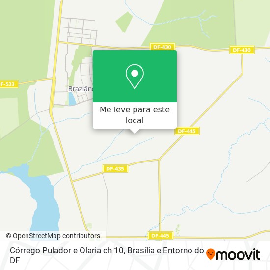 Córrego Pulador e Olaria ch 10 mapa