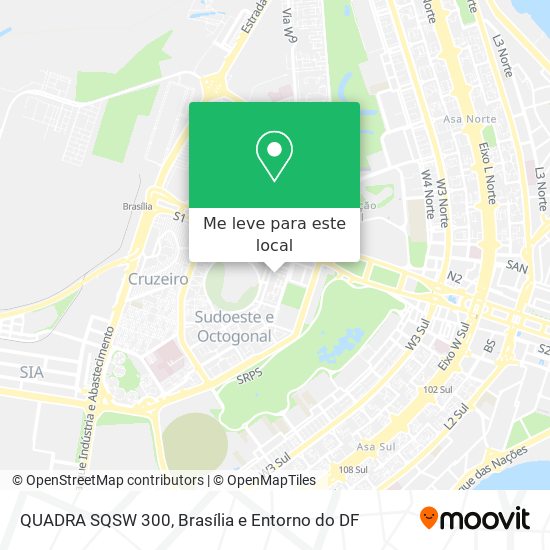 QUADRA SQSW 300 mapa