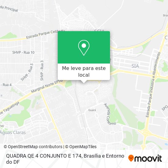 QUADRA QE 4 CONJUNTO E 174 mapa