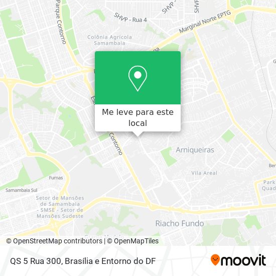 QS 5 Rua 300 mapa