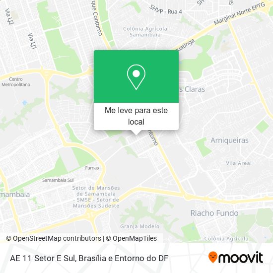 AE 11  Setor E Sul mapa
