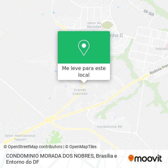 CONDOMINIO MORADA DOS NOBRES mapa