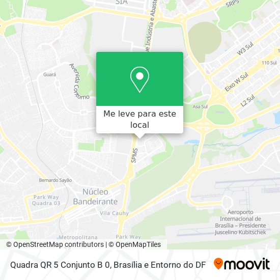 Quadra QR 5 Conjunto B 0 mapa