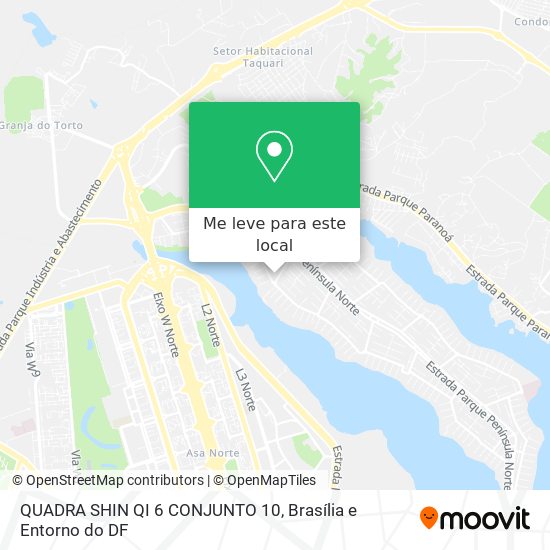 QUADRA SHIN QI 6 CONJUNTO 10 mapa