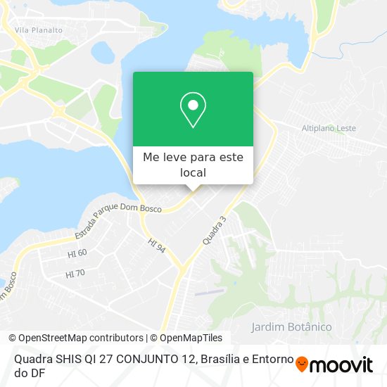 Quadra SHIS QI 27 CONJUNTO 12 mapa