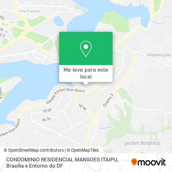CONDOMINIO RESIDENCIAL MANSOES ITAIPU mapa