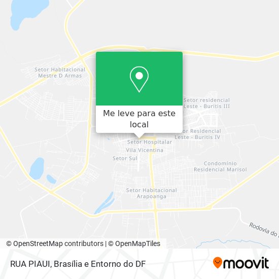 RUA PIAUI mapa