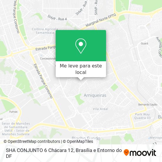 SHA CONJUNTO 6 Chácara 12 mapa