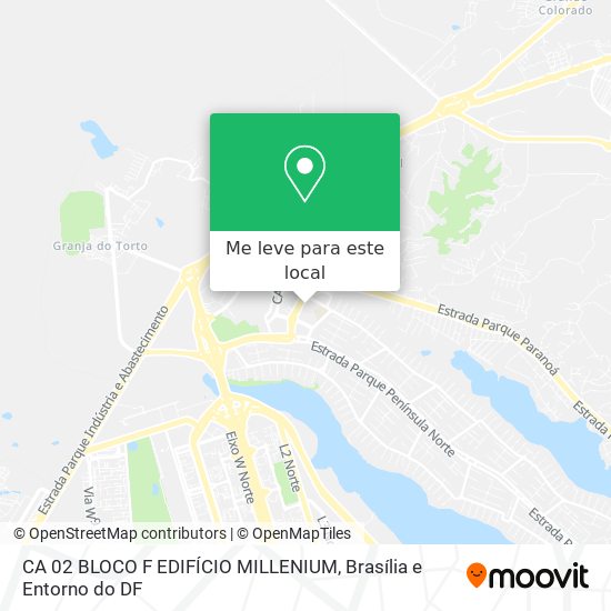 CA 02 BLOCO F   EDIFÍCIO MILLENIUM mapa