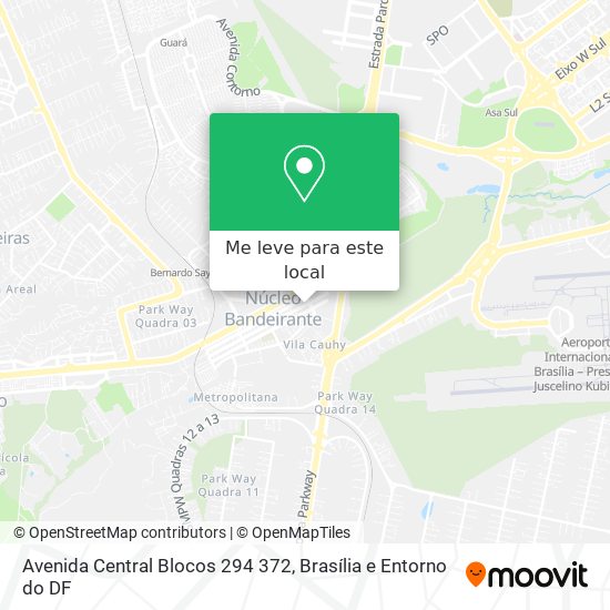 Avenida Central Blocos 294 372 mapa