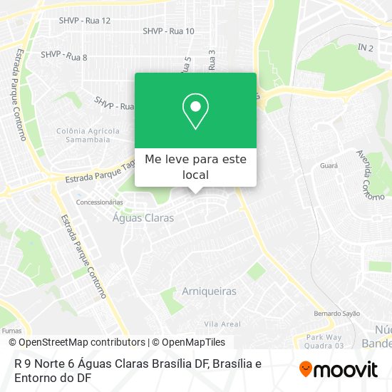 R  9 Norte  6   Águas Claras  Brasília   DF mapa